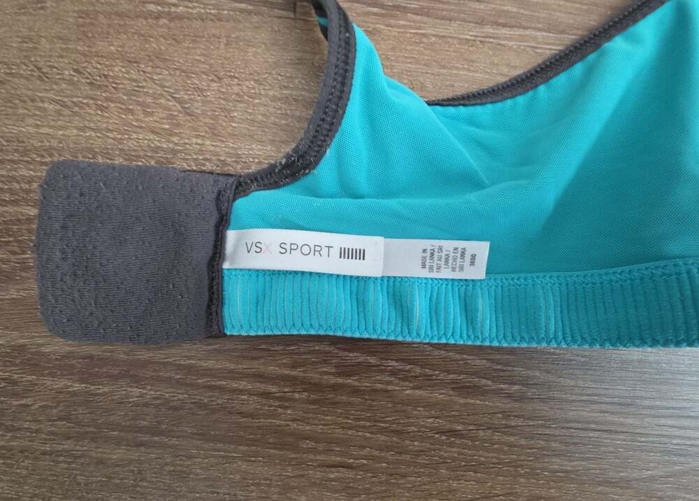 Victoria's Secret VSX Sport High-Impact Underwire Sports Bra Turquoise 36DD - Picture 5 of 7